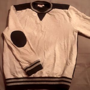 Boys casual pullover with elbow patches!